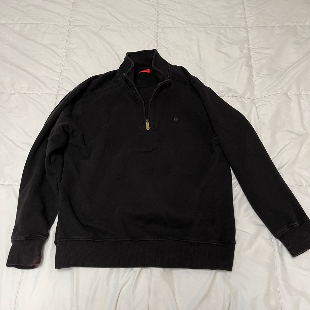 Izod Half-Zip Sweater - Black - Large